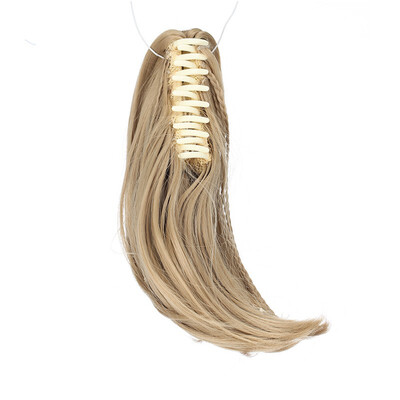 

11" Short Screw Curls Claw Clip Ponytail Extensions Synthetic Clip in Drawstring Curly Ponytail Hairpiece Jaw Clip Hair Extension