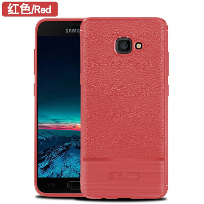 

Fivice Samsung A7 2017 case Deluxe Silicone Anti-falling Litchi Protector