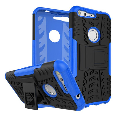 

Fivice Google Pixel Case TPU anti-fall tire pattern back clip bracket phone case