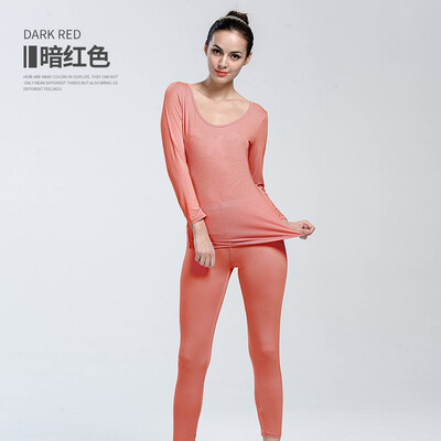 

Warm Long Johns Thermal Underwear For Women Sexy Seamless Winter Thermal Underwear Set Thermos Lingerie Intimates Women