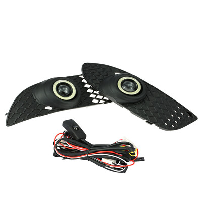

One Pair of Bumper Grille Fog Lights LED Lamp with Wiring Switch Kit for Mitsubishi Lancer 2008-2014