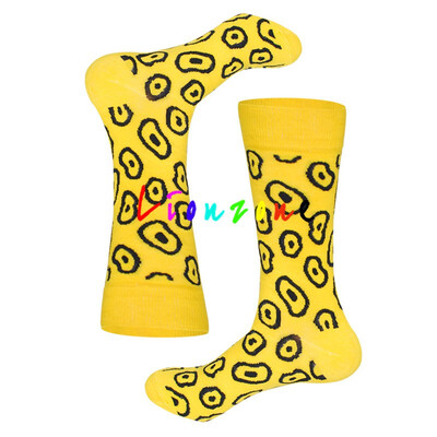 

LIONZONE Brand Men Socks Funny Design Paper Cranes Arrows Hhearts Stars Streetwear Hiphop Cotton Happy Socks