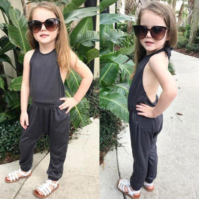 

Fashion Kids Baby Girl Jumpsuit Bodysuit Romper Playsuit Long Trousers Outfits C