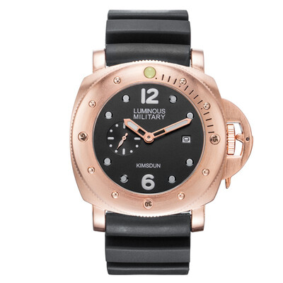 

KIMSDUN K-716D Mens Waterproof Luminous Sports Automatic Mechanical Strap Watch - BLACK BLACK CASE
