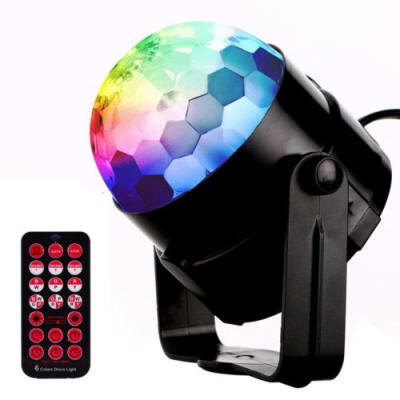 

USB RGB LED Disco Ball DJ Party Light Effect Remote Sound Activated Strobe Gift