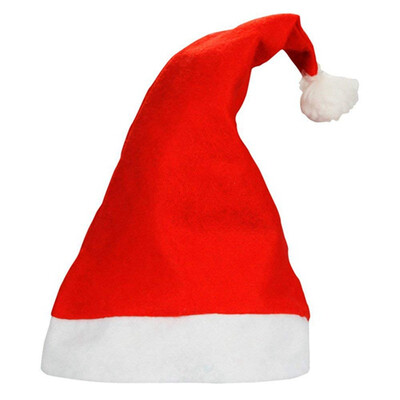 

UpperX 1 set Adult Santa Hat Traditional Red&White Christmas Santa Hat