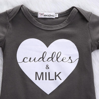 

Newborn Baby Girl Boy Letters Bodysuit Romper Jumpsuit One-pieces Outfits 0-18M