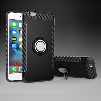 

Fecoprior Back Cover For iPhone 8 7 iPhone8 iPhone7 47inch Case Car Holder Stand Hard PC Silicon Ring Suction Bracket Celulars