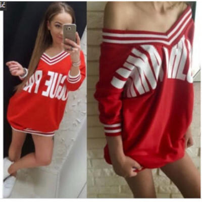 

Womens Long Sleeve Sweatshirt Pullover Jumper Ladies Casual Tops T-Shirt Blouse