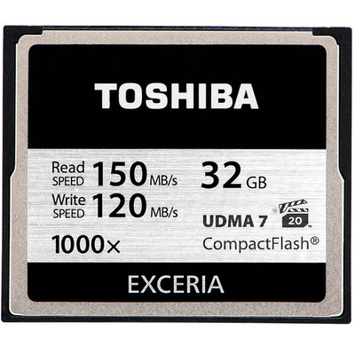 

Карта памяти Toshiba (TOSHIBA) EXCERIA CF-128G экстремальной мгновенного значение скорости 150M 120M 1000 скорости записи / ВПГ-20