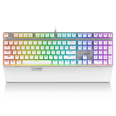 

Rapoo V720 RGB Full Color Backlight Game Keyboard Keyboard Keyboard Backlit Keyboard Computer Keyboard Laptop Keyboard White Black Shaft