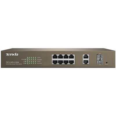 

Tenda (Tenda) TEG1009P-EI 9 гигабитный сетевой коммутатор 8 PoE разветвитель питания сети инжиниринга предприятия