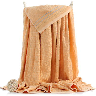 

Sanli pure cotton plain color towel was satin back to the blanket home office lunch break four seasons general blanket single 150 × 200cm light wheat color