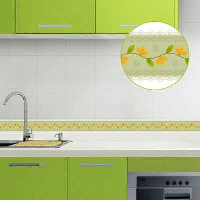 

Luochu Luxchic kitchen bathroom bathroom wall waist line wall decoration decorative stickers porch baseboard self-adhesive tile wall 10 cm 10 m