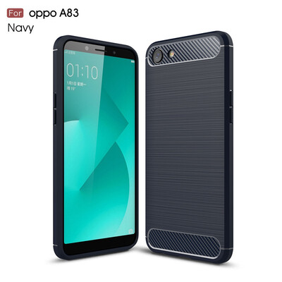 

Fivice OPPO A83A1 case Luxury brushed carbon fiber TPU soft shell