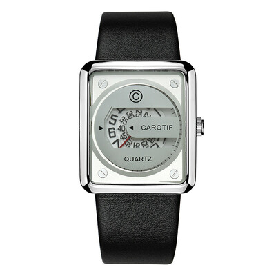 

Quartz Watch Mens Watch Hollow Square Dial Watch