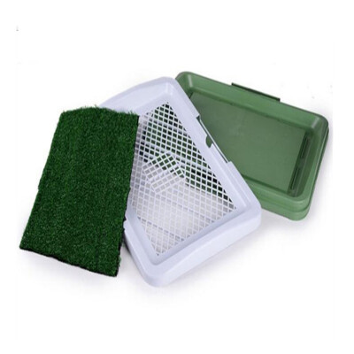 

Dogs Tray Toilet with Three Layers of the Lawn Puppy Bedpan Urinal Equipment of Pet Training Tools