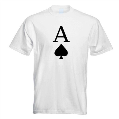 

Ace of Spades Playing Card T-Shirt Men Design Gift
