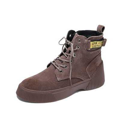 

Womens Boots Fashion Casual Boots High Cut Shoes For Woman Light Martin Boots Black Brown Size 35-39
