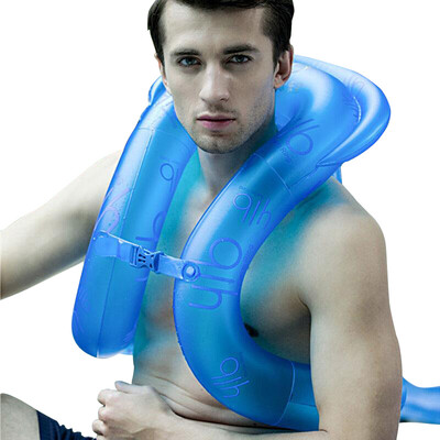 

Swimming Le Di Sixth Generation Pillars Swimming Circle Lifebuys Children Adult Learning Swimming Back Floating Arm Arm  Blue Height 170-185cm