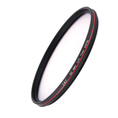 

C & C DC MRC CPL 77mm ultra-thin multi-layer waterproof coating personalized red circle polarizer pressure dark sky to eliminate reflective