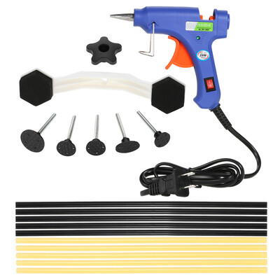 

17Pcs Dent Puller Kit with Hot Melt Glue Gun Glue Sticks for Car Body Dent Repair
