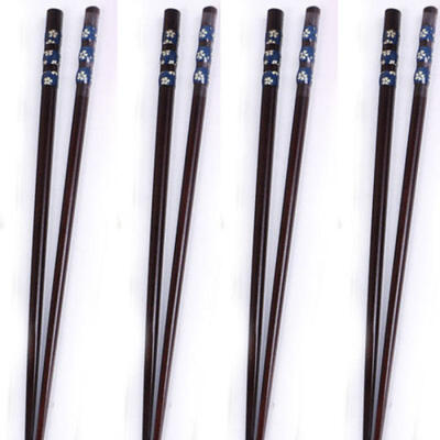 

89" Handmade Chinese Style Chestnut Wood Chopsticks Set Value Gift anti-slip