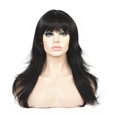 

StrongBeauty Synthetic Wigs Womens Long Alice Turned Black  Full Hair Wig COLOUR CHOICES