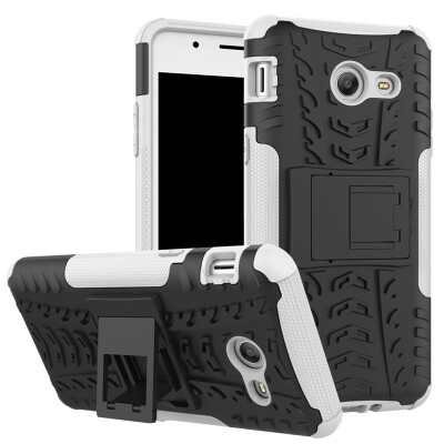 

Fivice Samsung J5 2017 Case TPU anti-fall tire pattern back clip bracket phone case