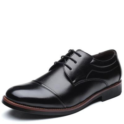 

JUQI Business Men Oxford Genuine Leather Shoes