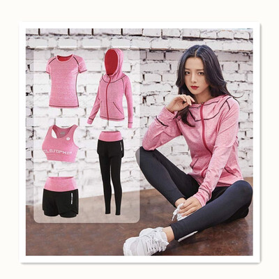 

2018 new summer yoga clothes quick-drying clothes morning run professional gym running loose sports suit