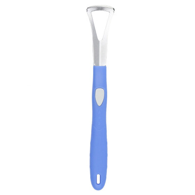 

Stainless Steel Dental Oral Care Clean Tongue Cleaner Scraper Handle Hygiene Good Breath Massage