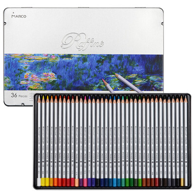 

Marco 7100-36TN Raffine series 36 color pencil color pen color lead iron box