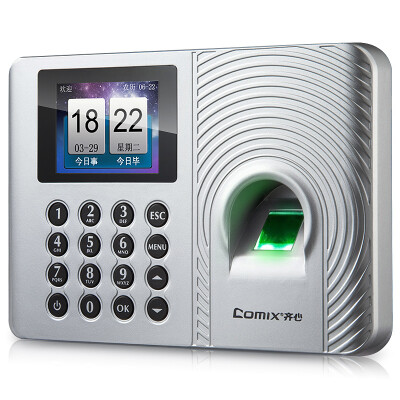 

COMIX) OP340C high-definition intelligent large color screen free software fingerprint attendance machine is simple and convenient high-speed punch card machine