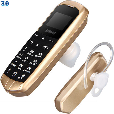 

LONG-CZ Mini J8 Earphone Bluetooth Dialer Earphone Unlock Mobile EN Plastique Phone Support GSM SIM Sports Headphone In-Ear Earbud