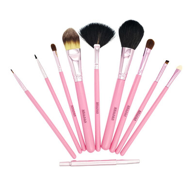 

MEGAGA Professional Tools Multi-Function Portable Makeup Brush Set Of 10 pink