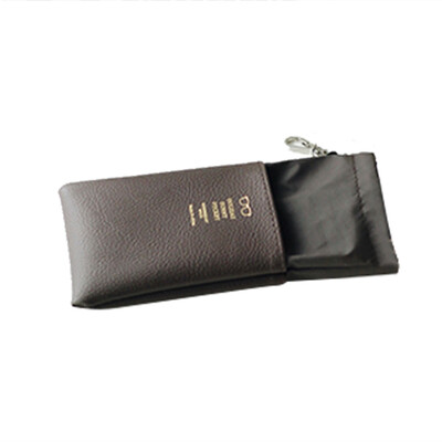 

Simple Eyeglasses Pouch Joint Leather Case Portable Drawstring Eyewear Holder Bag