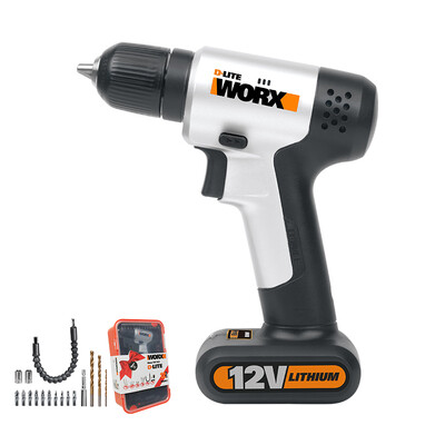 

Wicks WORX household rechargeable electric drill WX1201 small lithium battery hand drill electric hand drill electric screwdriver electric screwdriver hardware electric screwdriver tool set