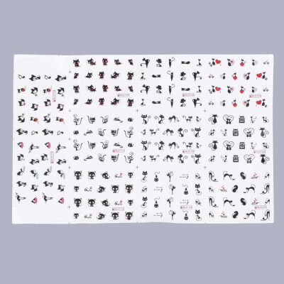 

1 Sheet 3D Cartoon Cute Cat Nail Art Sticker Manicure Decal Tips DIY