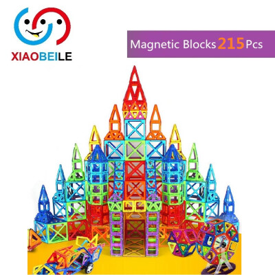 

215pcs Pure Magnetic Designers Construction Building Blocks Magnetic Blocks Educational Toys Magnetic Brick Building Toys Kids Pure Magnetic Designers Construction Building Blocks Magnetic Blocks Educ