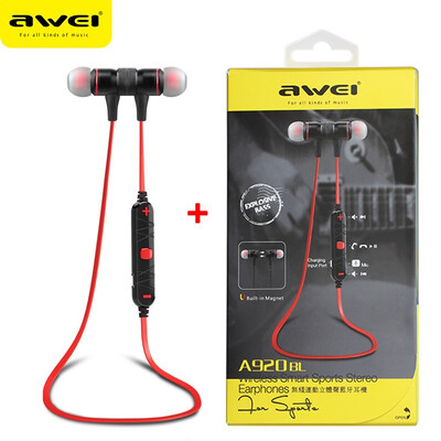 

AWEI A920BL Update Version Bluetooth V41 Earphone Wireless Headphone With Microphone Neckband Headset Auriculares kulakl k