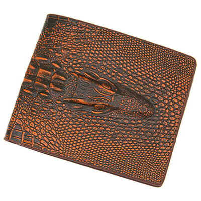 

Alligator Top Genuine Leather Wallets for Men Crocodile Pattern Exquisite Craft Fashion Design Men Wallets