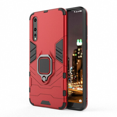 

for Huawei P20 Pro CLT-L04 CLT-L09 Ring Case Car Holder Phone Case for Huawei P20 Lite for Huawei P20 Hard Armor Case Cover