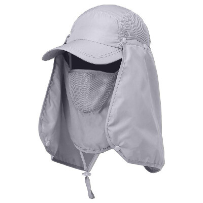 

Outdoor Sport Hiking Visor Hat UV Protection Face Neck Cover Fishing Sun Protection Cap