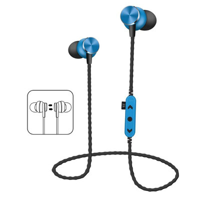 

Sport Bluetooth earphones Metal Magnetic Wireless headphone Running Earbud Stereo Headsets with TF card solt For Xiaomi iPhone