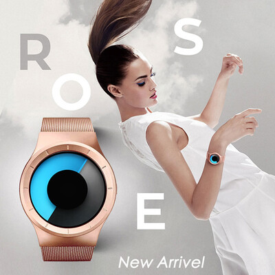 

New Quartz Watch Luxury Stainless Steel Mesh Belt Men&Women Gifts Cool Steel Strap Wristwatch