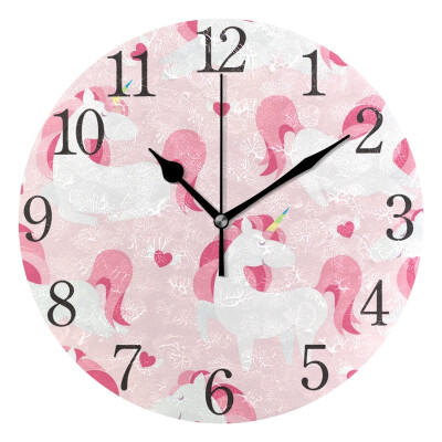 

Wall Clock Modern Fairytale Textures Round Wall Clock Arabic Numerals Design