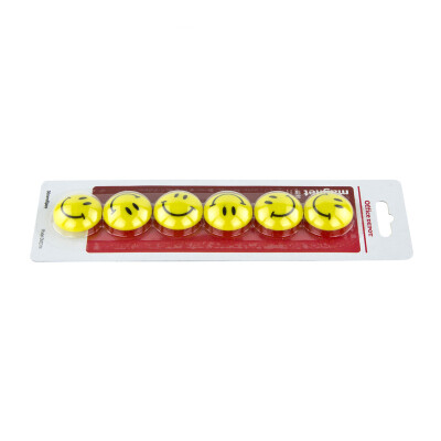 

Ou Di office (officedepot) magnetic particles (smiling face) / magnetic paste / white board magnetic buckle / magnets 30mm yellow 6 tablets / card DM2314