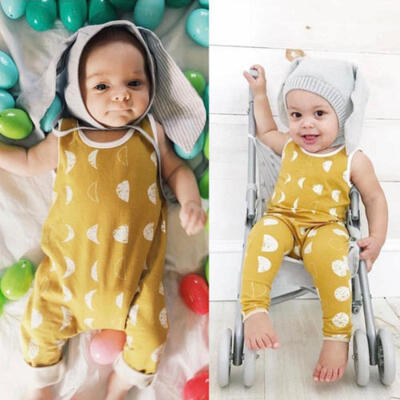 

Newborn Infant Baby Boy Girl Sleeveless Romper Jumpsuit Playsuit Clothes Outfits
