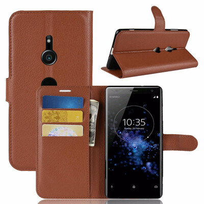 

for Sony Xperia XZ3 WIERSS Wallet Phone Case for Sony Xperia XZ3 Flip Leather Cover Case Etui Fundas Capa Coque
